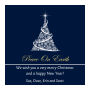 Christmas Tree Small Square Label